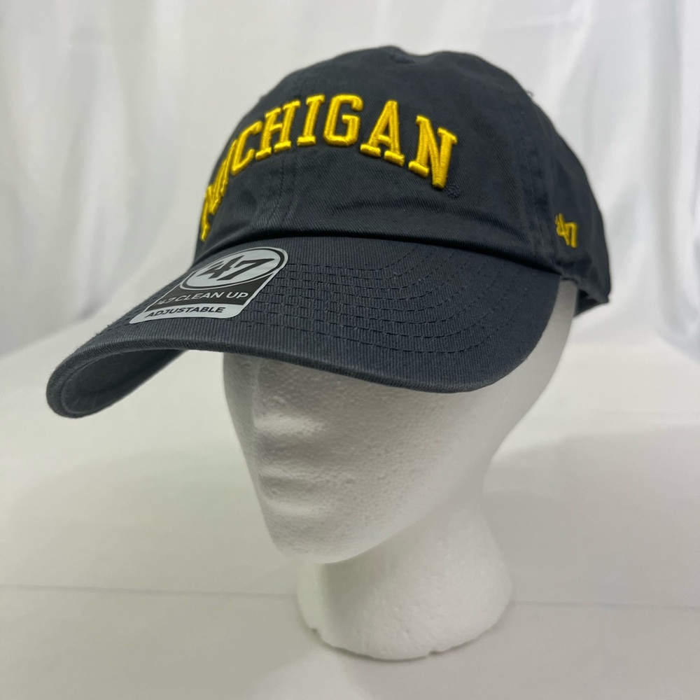 47 Brand Michigan Dark Gray/Blue Cap Embroidered Adult One Size